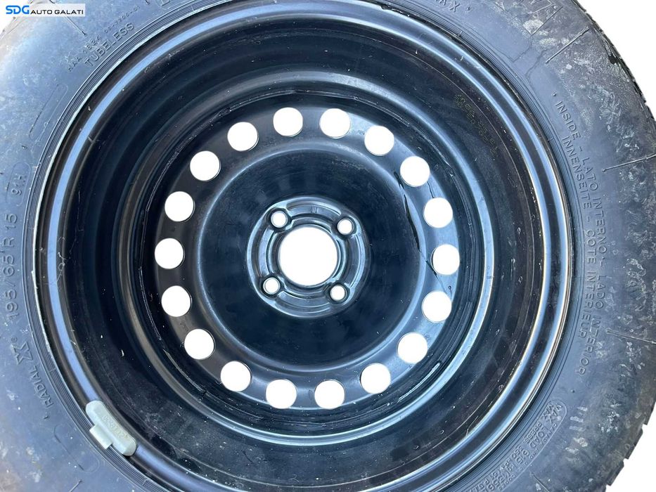 Janta Rezerva Tabla 4x100 195 65 15 R15 Anvelopa Cauciuc Nou Renault Clio 3 2005 - 2014 [B4192]