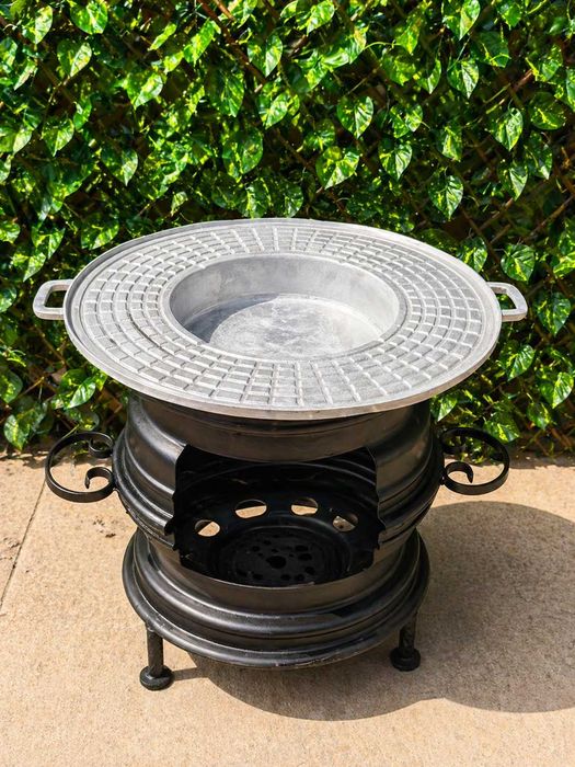 Disc gratar din aluminiu 60 cm cu soba – set complet