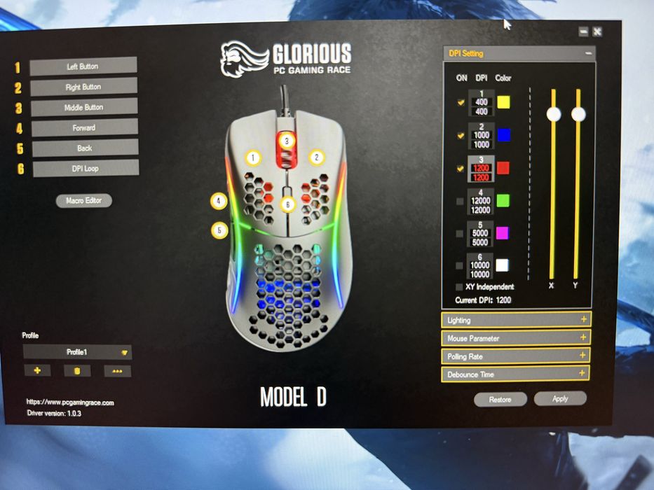 Мышь GLORIOUS Model D- Matte