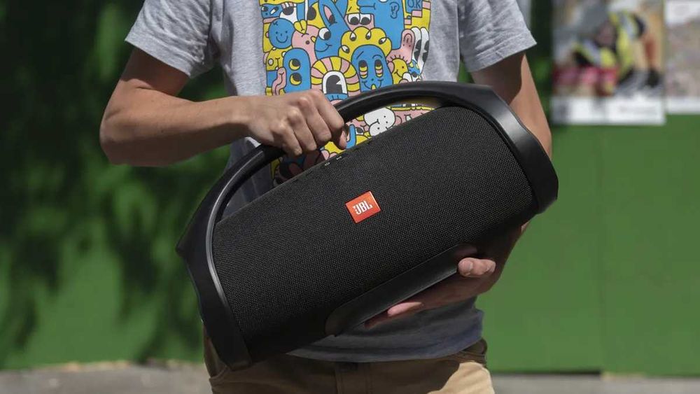 НАЙ-ГОЛЯМАТА JBL BOOMBOX 40см 2x30W 10000mah батерия колона usb sd