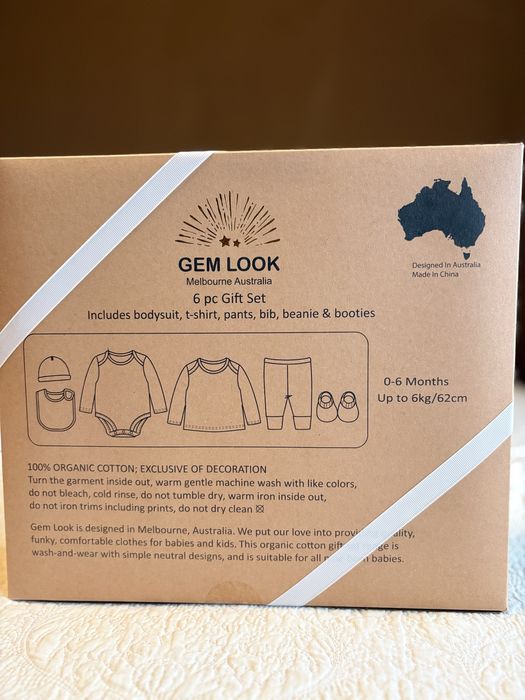 Нови бебешки комплекти Gem Look 0-6м. 100% органичен памук