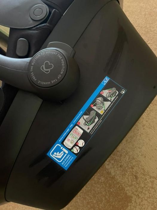 KIKKA BOO Стол за кола-кошница I-PRIME I-SIZE (45-87 см) BLACK