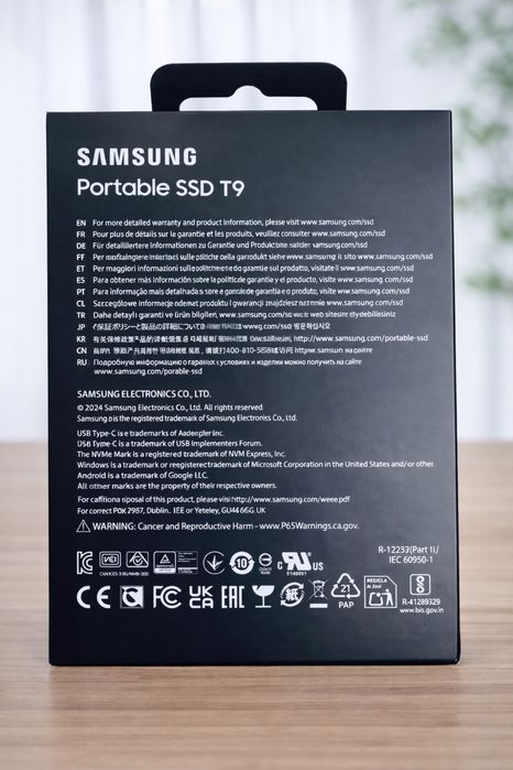 Samsung portable SSD T9 4tb