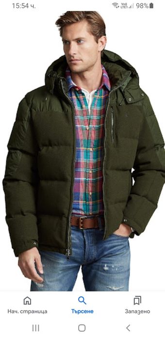 POLO Ralph Lauren Performancе Wool / Down  M ОРИГИНАЛ! Мъжко Зимно пух