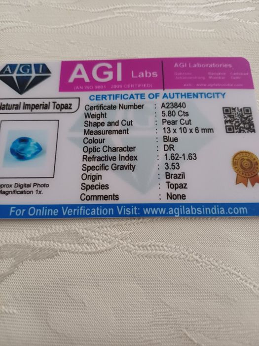 Продавам сертифициран империя топаз