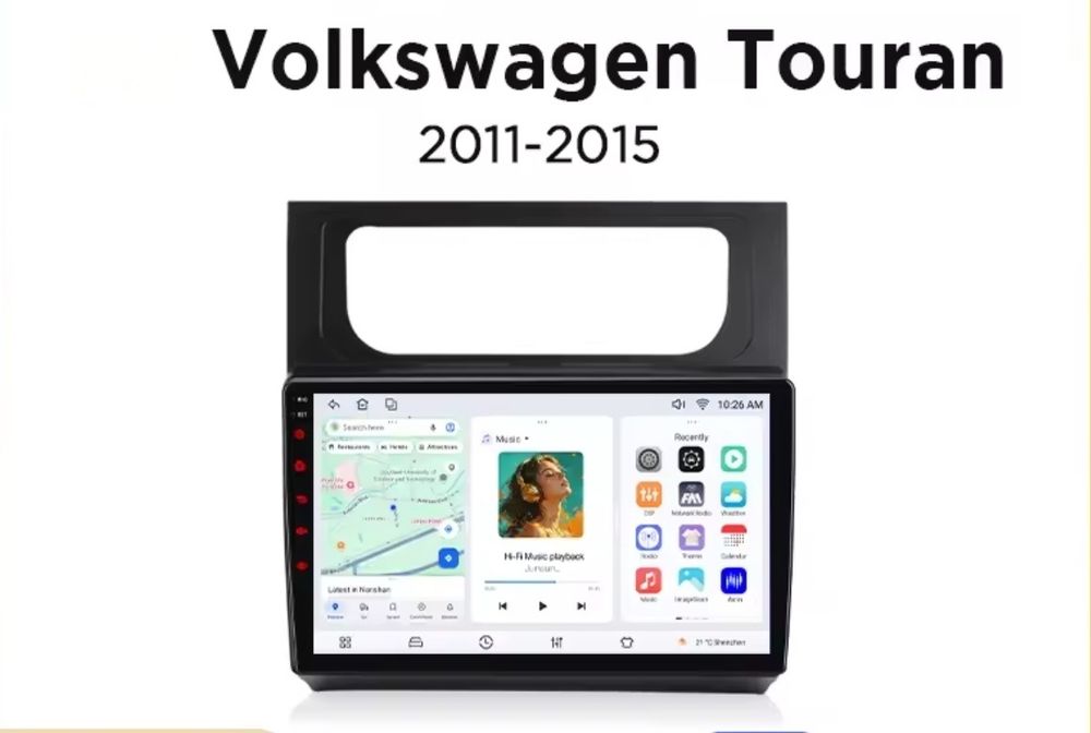 Navigatie Android dedicata VW Touran (2010-2015)