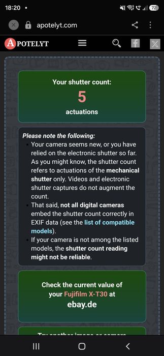 Fujifilm X-T30 body