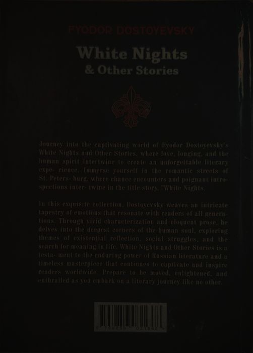 Kitob ingliz tilida. Dastayevski Oq tunlar.