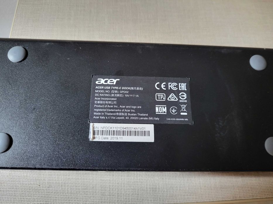 Docking station typec + alimentator 19v 3.42