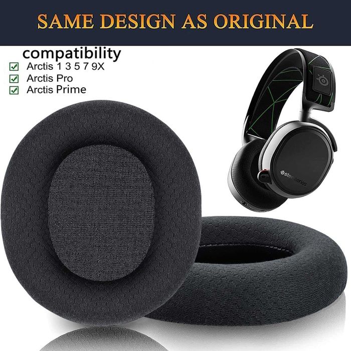 Set 2 bureti pentru casti SteelSeries Arctis 1 / 3 / 5 / 7 / 9 / Pro