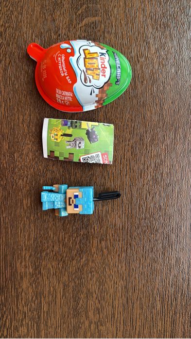 Оригинальные фигурки Minecraft Kinder Joy без дефектов