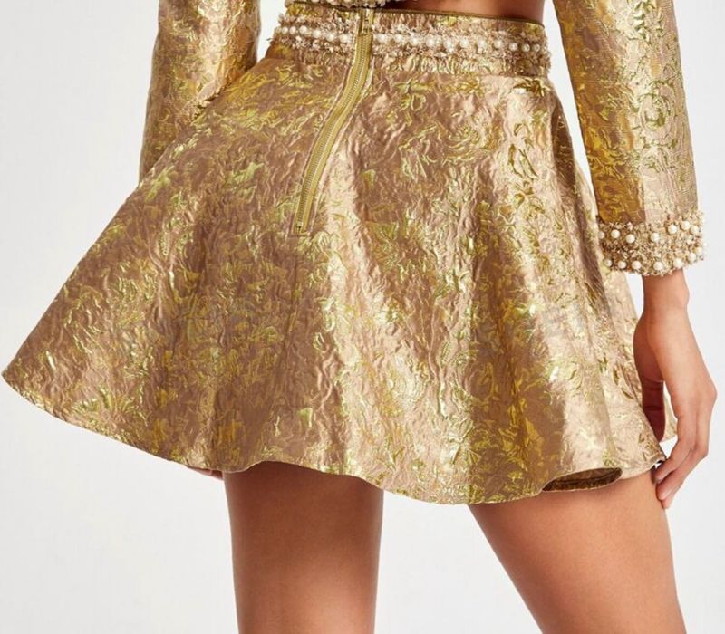 Дамска златист сет от тафта