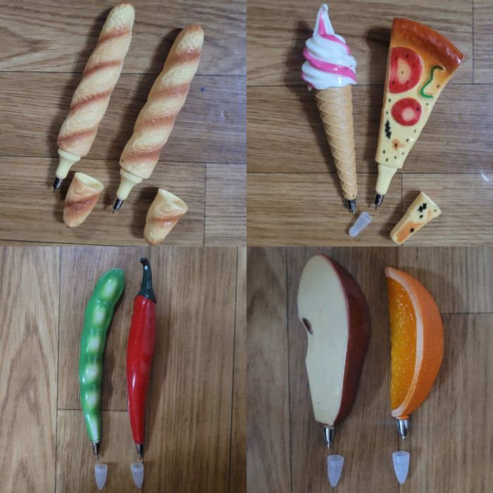 Ручки шариковые разной формы