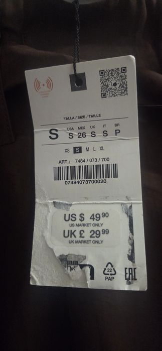 Pantaloni Zara marimea S,noi,cu eticheta