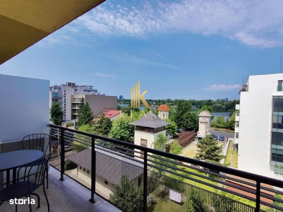 Apartament 3 camere, Floreasca, 90 mp, terasa si vedere spre lac