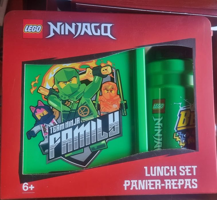 Комплект бутилка и кутия за храна Lego - Ninjago Lunch , червен