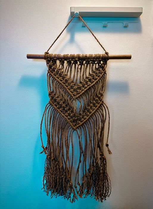 Macrame handmade rustic din iută naturală – decor perete boho