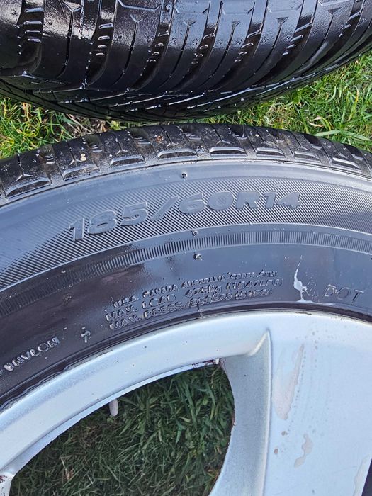 Лети джанти 14 цола за шкода фабия всесезонни гуми 185 60 14