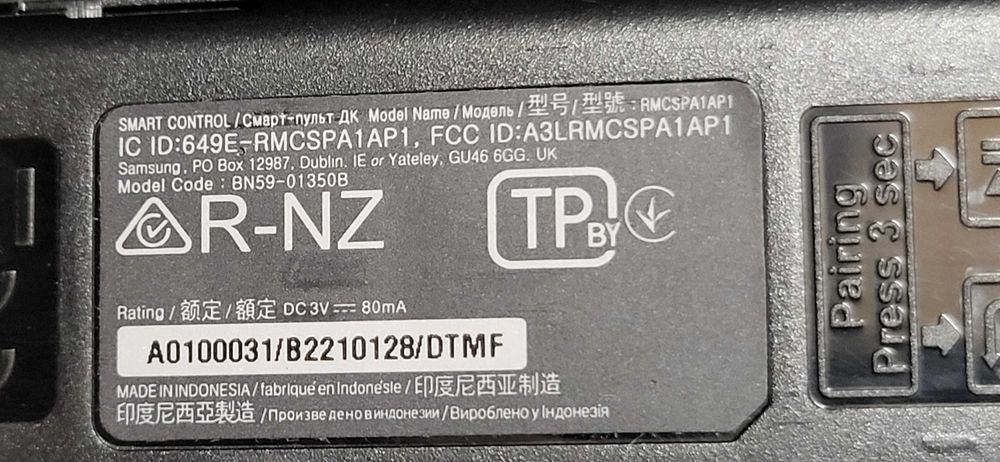 Samsung Tv Telecomanda Model BN59-01350B fuctionala