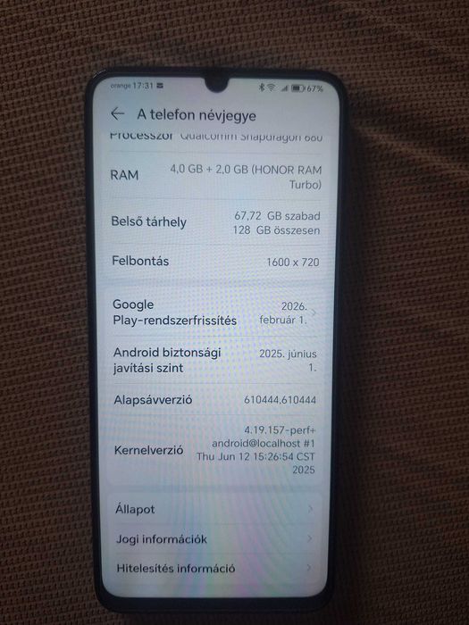 Telefon mobil Honor X7