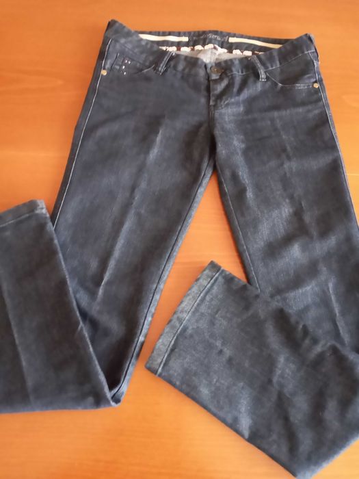 Тъмно сини дънки тип панталон, марка FRANCO FERUCCI