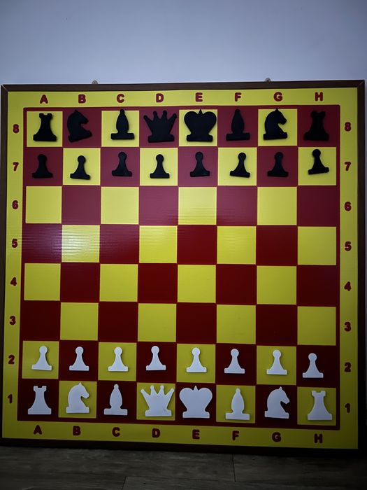 Демонстрационная доска шахматы 1 метр на 1 метр