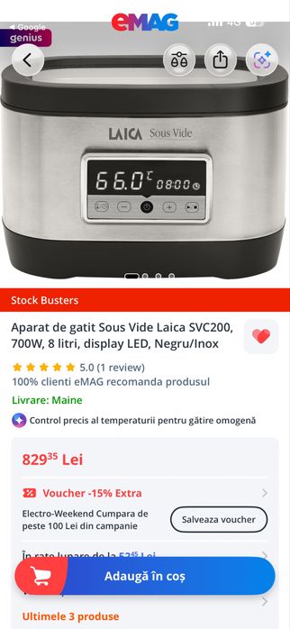 Aparat de steak vita