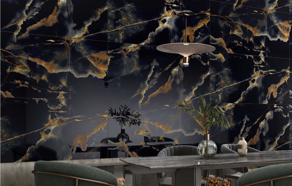 2002 - Гранитогрес с инкрустирани златни частици - ROCK 2002 - 60х120