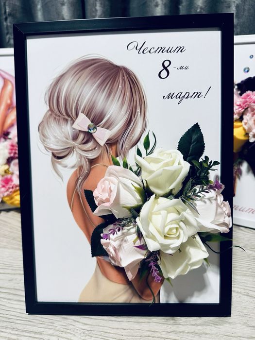 Картина със сапунени рози