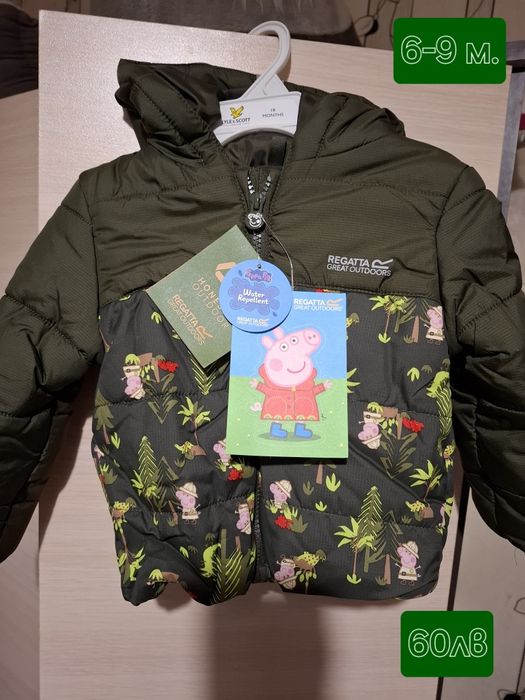 Regatta Peppa Pig зимно яке за бебе момче 6-12м.отг на 12-18м.