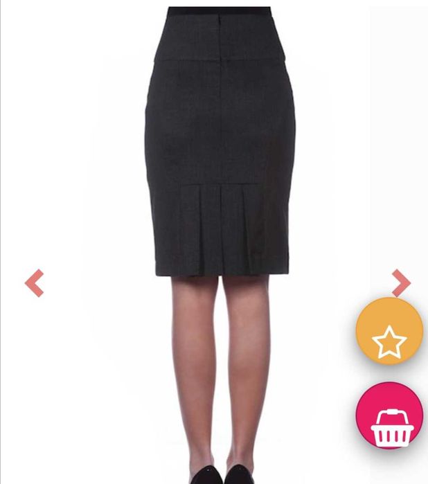 Дамска пола с класическа линия и ефектен акцент