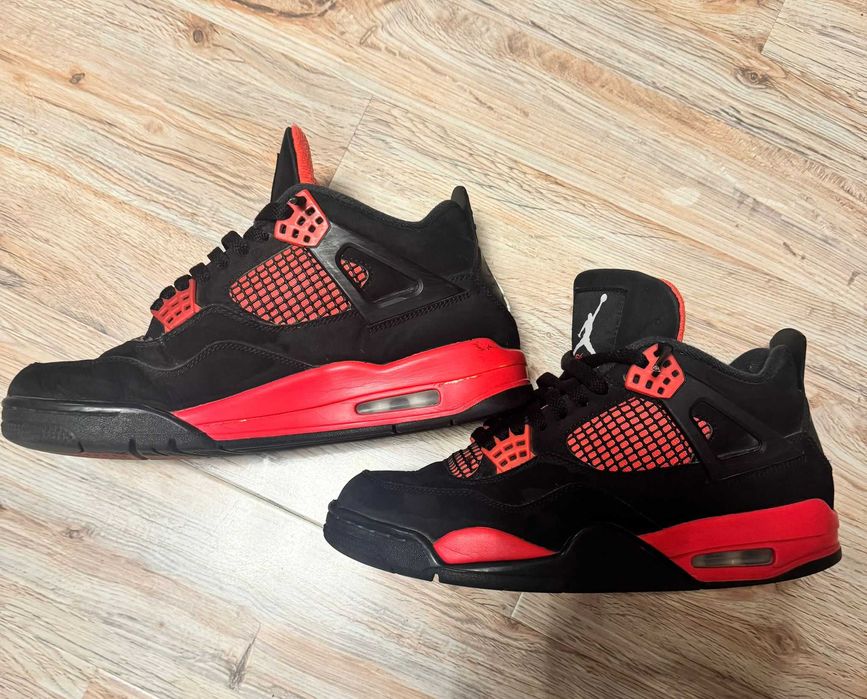Adidasi Air Jordan 4 Retro Red Thunder MARIME 42