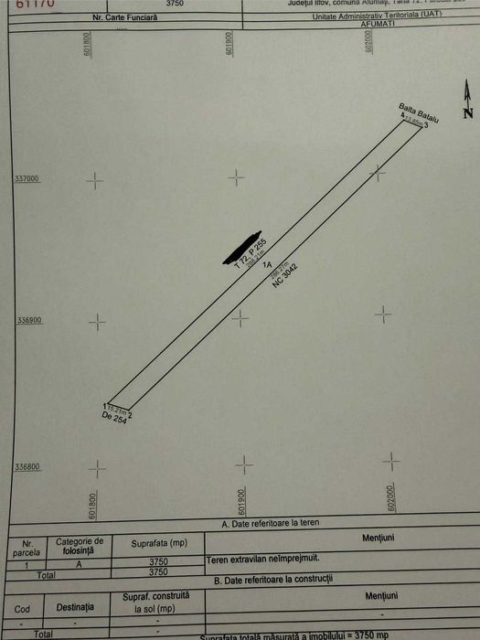 Vand teren extravilan Afumati- Balta Batal