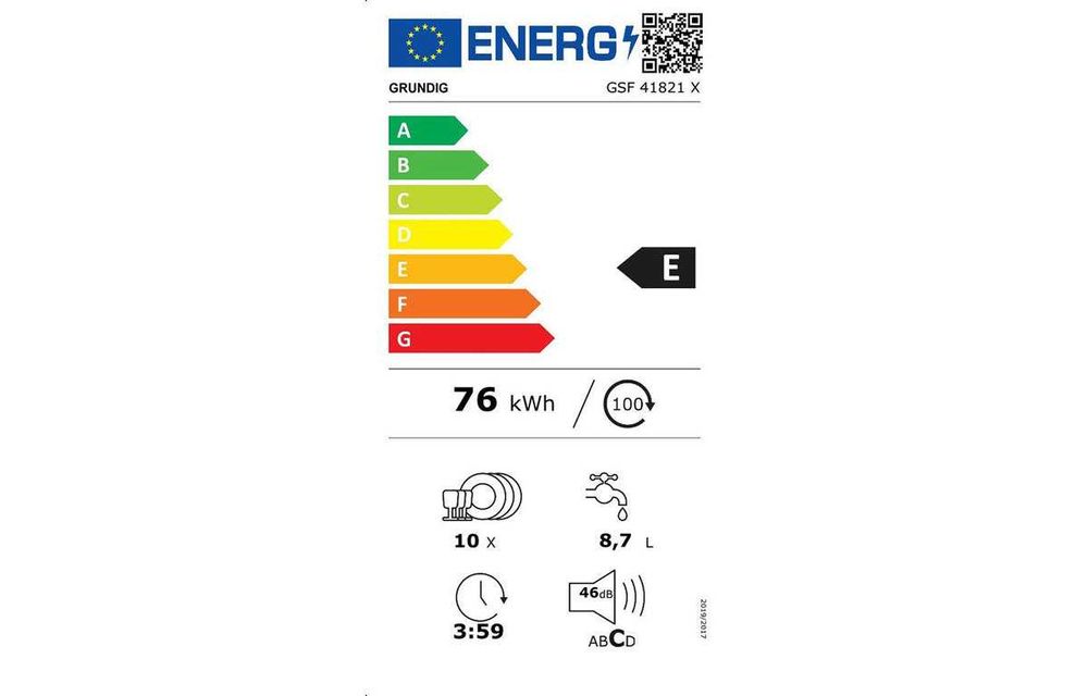 Чисто нова СЪДОМИЯЛНА, свободно стояща Grundic CSF41821/неразопакована