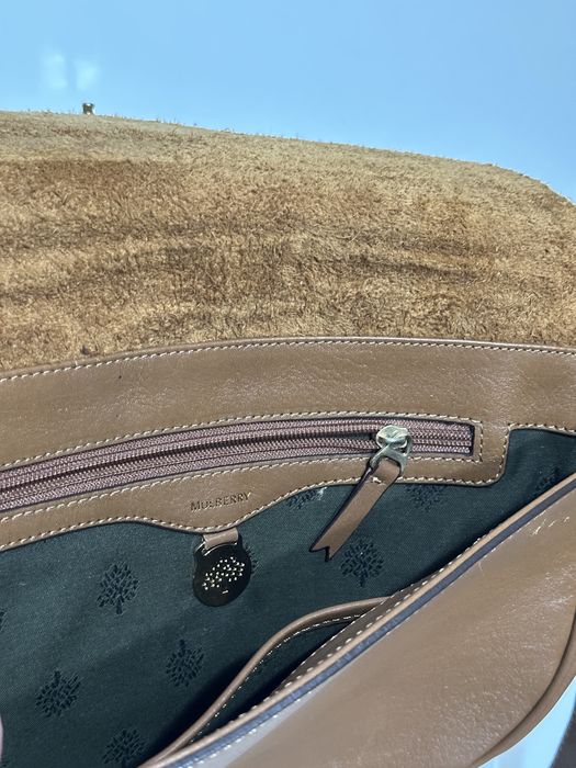 Дамска кожена чанта Mulberry Tessie Satchel / Oak Brown