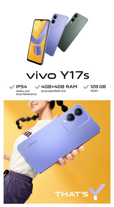 Vivo Y17s Smartfoni 4/128 .Uzimei ro'yhatdan o'tgan.