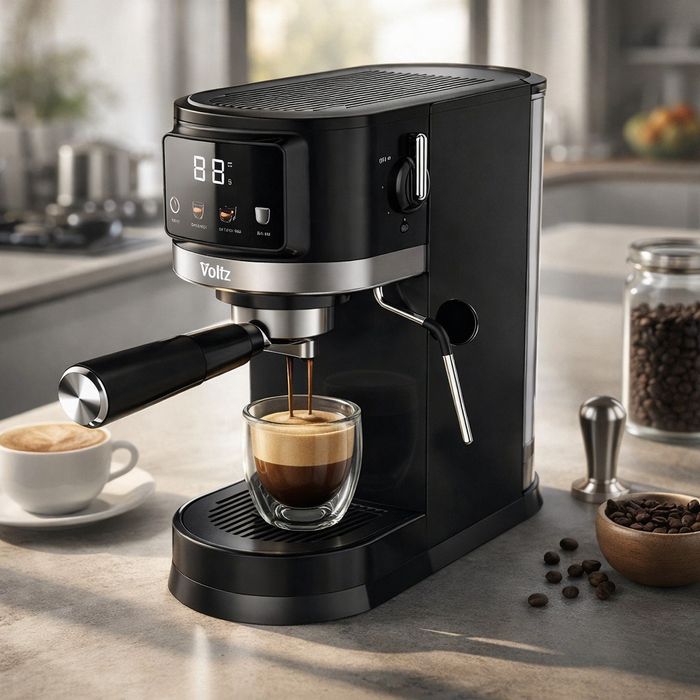 Еспресо машина Oliver Voltz OV51171O, 1575 W, 20 бара, Крема диск, LED