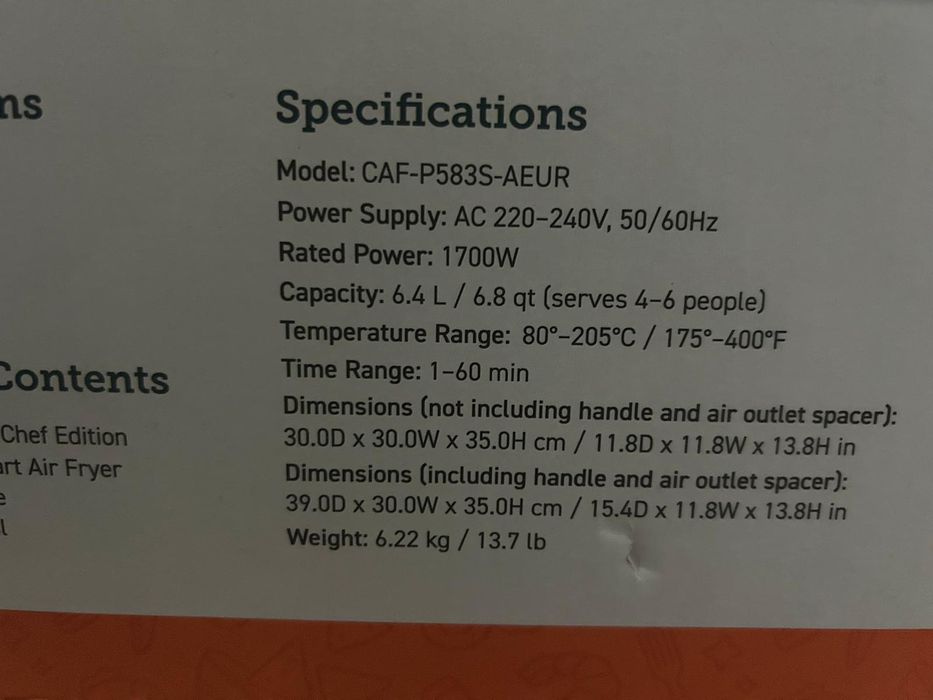 Air freyer Cosori-stare foarte bună