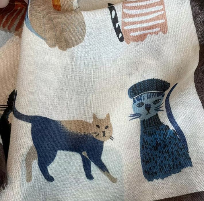 Палантин шарф хлопок