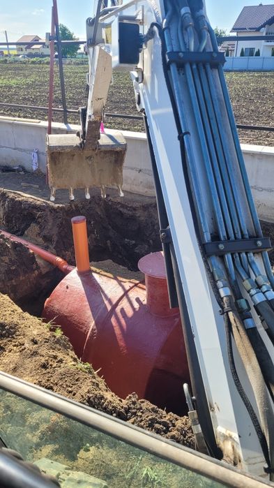 Fose Fosa septica ecologica Fibra de sticla Montaj fosa septica  beci