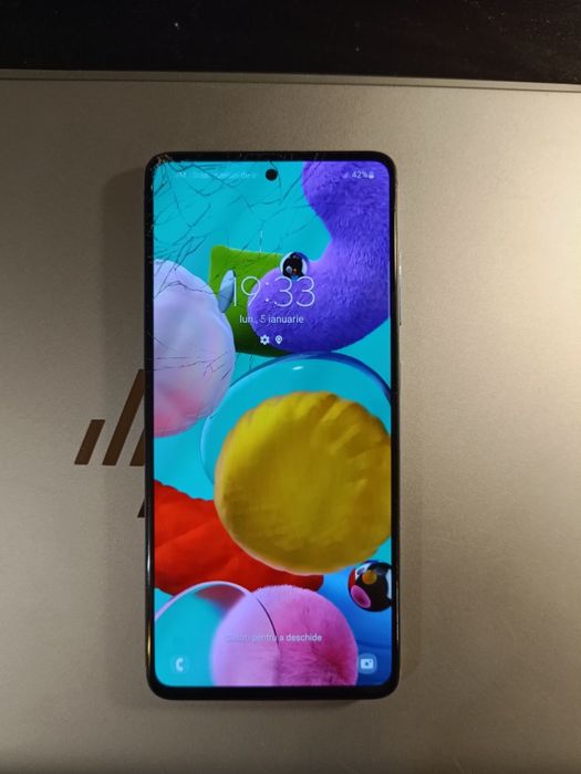 Samsung Galaxy a51 128gb sticla fisurată