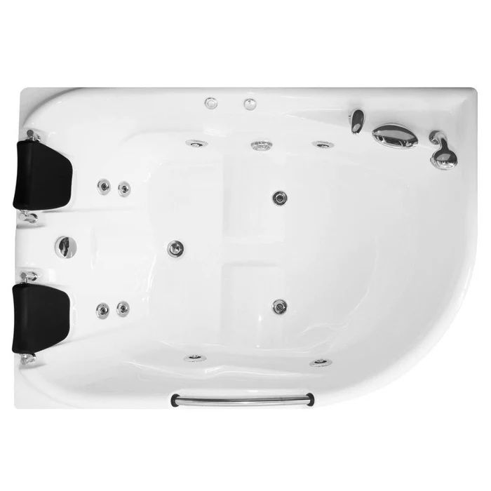 Cada Kadda baie 2 persoane, hidromasaj, asimetrica, masca inclusa