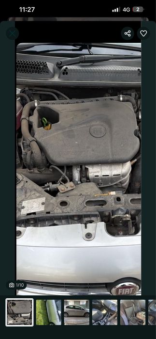 Dezmembrez fiat bravo 2008 1.4 Tjet 150 cai/motor/cutie 6 trepte /turbo/praguri/eleron/compresor ac/bara fata/haion/aripi/faruri lupa/injectoare/egr