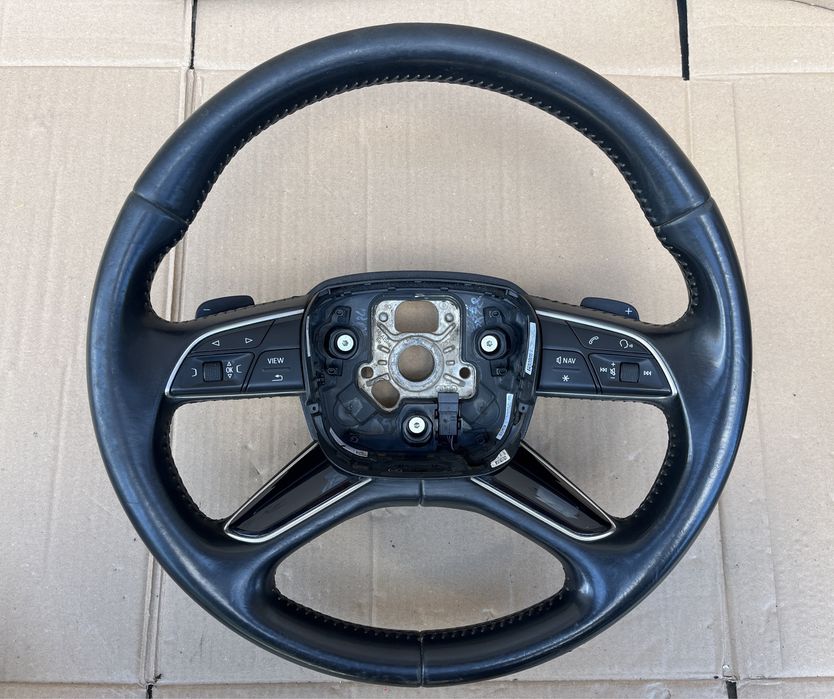 Volan piele cu padele Audi Q7 4M