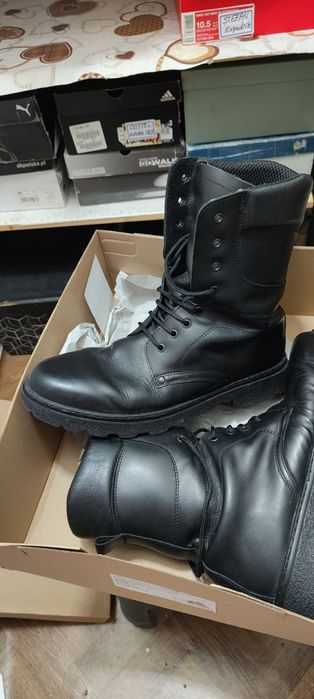 Bocanci tactici din PIELE naturală - Mărimea 46 (Purtati o singură dat