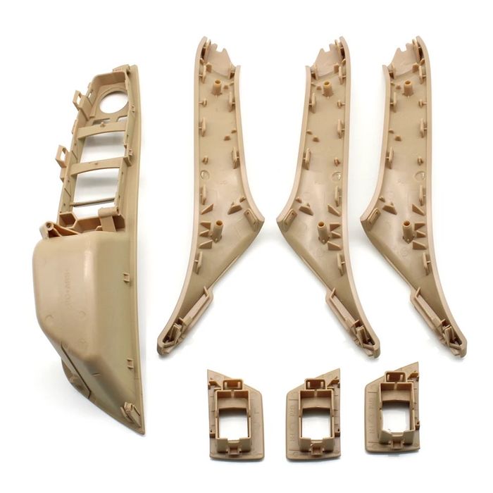 Set 7 piese manere usa negru crem oyster Bmw Seria 5 F10 F11