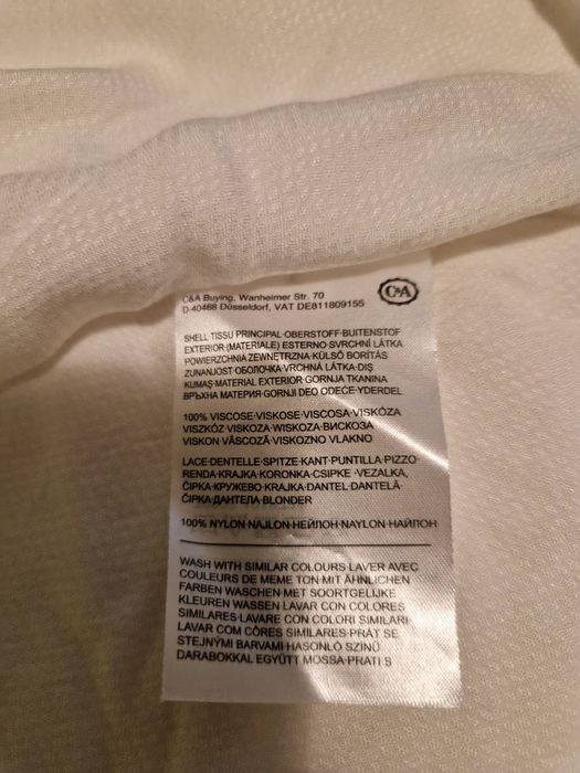 Bluza maneci 3/4, dantela C&A, măsură 36