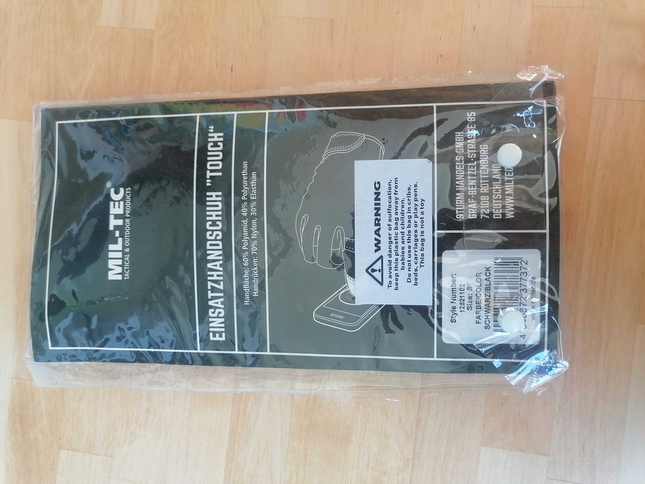 Mănuși tactice Mil-tec Airsoft Paintball Tir cu Arcul Militar Armata TouchScreen Negre Mărimea S – Model James Bond No Time To Die 007