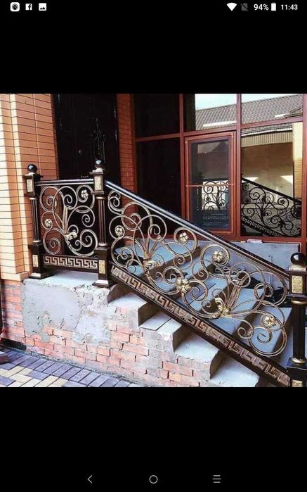 Ковано Желязо изработване на врати,огради,парапети,тераси,навеси,и др.