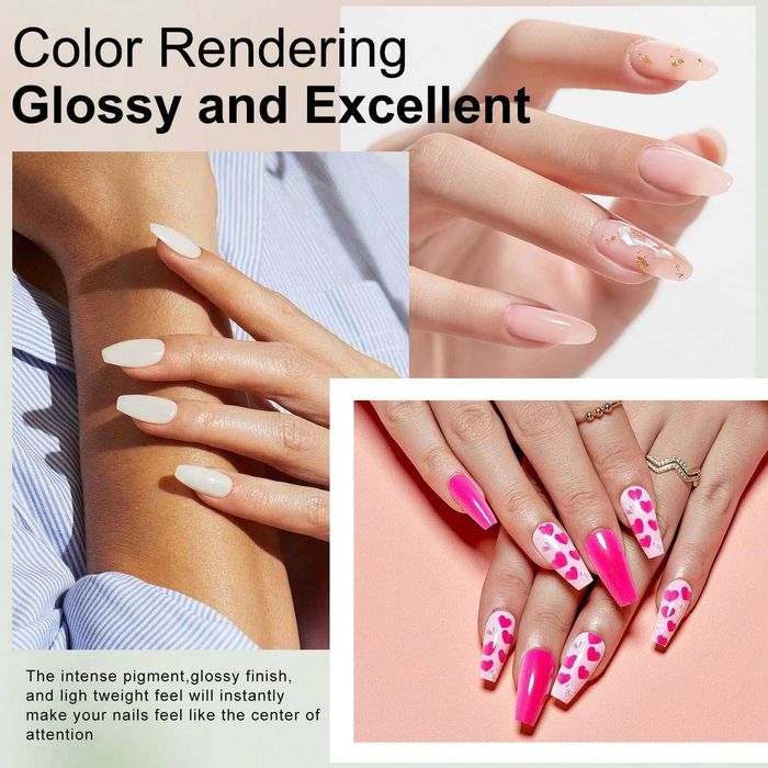 Акрилна пудра, лак за нокти - 120 г – 29 цвята, професионална, 3D